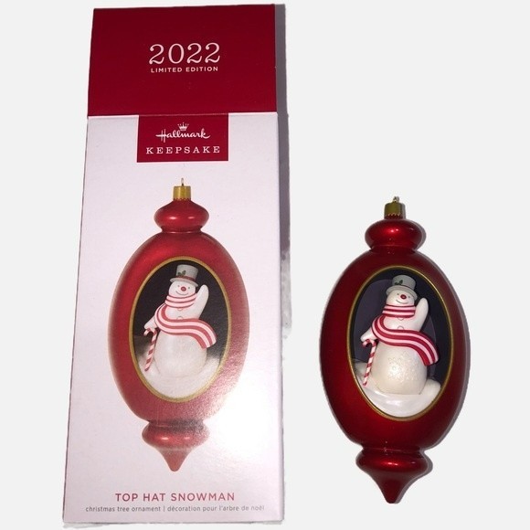 Hallmark Other - Hallmark Keepsake Limited Edition Top Hat Snowman Ornament Christmas 2022